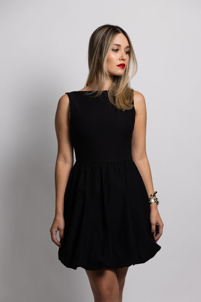 Boat Neck Bubble Dress