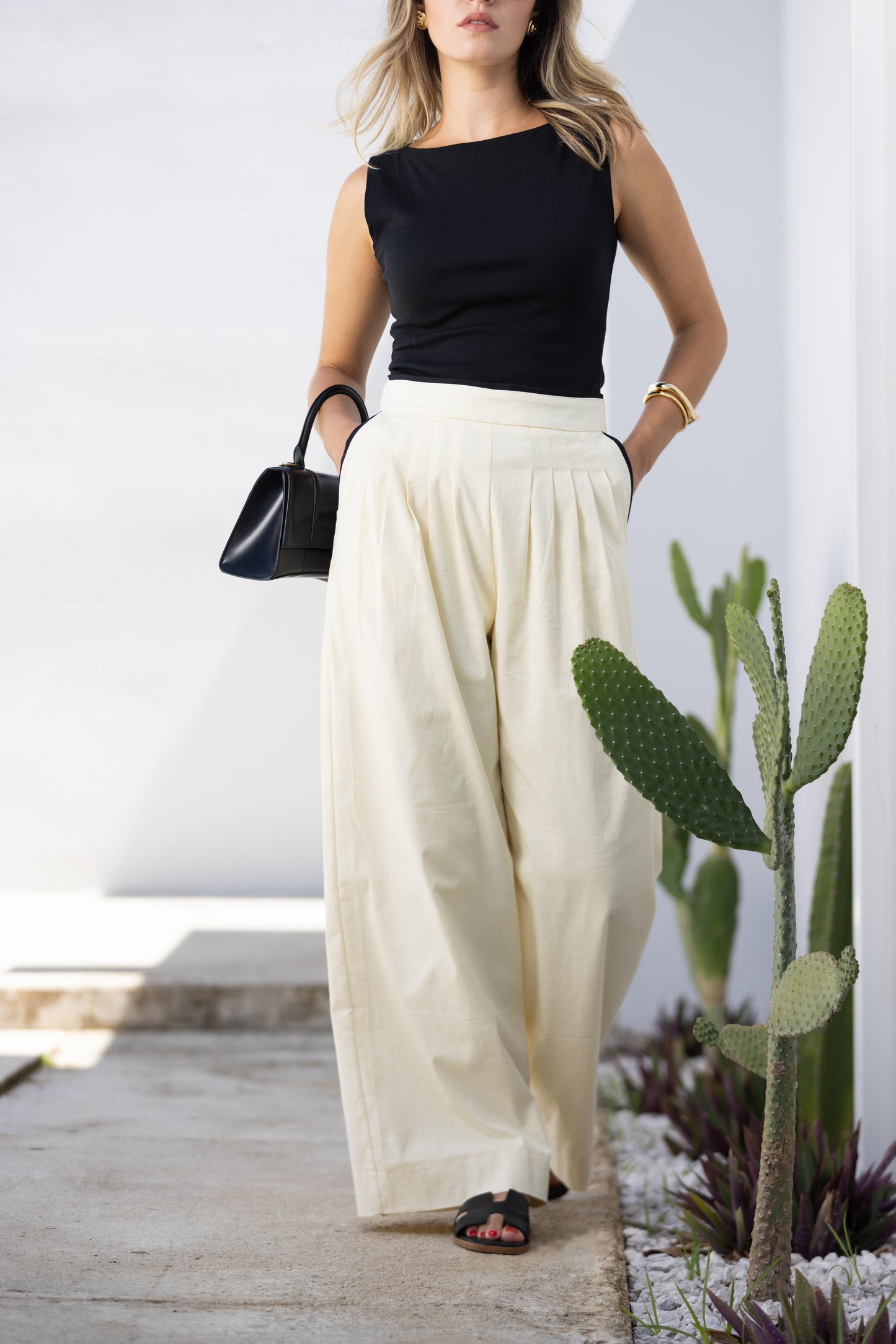 Wide Leg Linen Pant