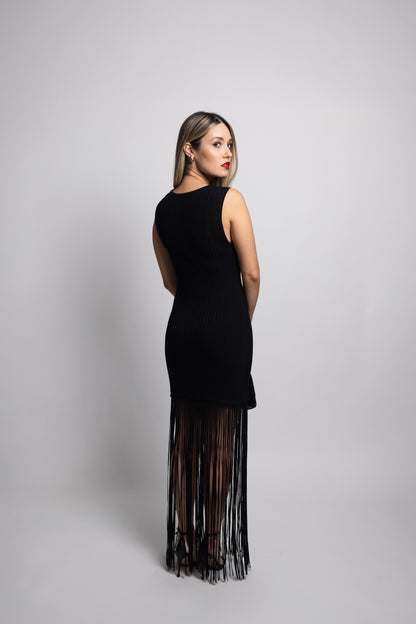 Fringe Maxi Dress